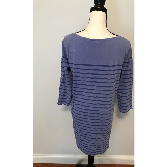 Vineyard Vines Over-Dyed Long-Sleeve Stripe Knit Dress - Size Medium - Picture 3 of 9